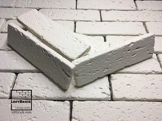 Гипсовый кирпич белого цвета