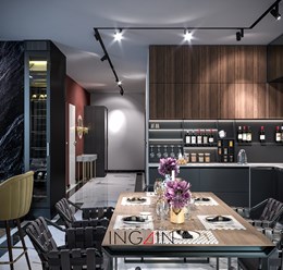 Project "Supreme" - дизайн апартаментов 100 м2 в Хабаровске. Студия дизайна интерьеров INGAIN