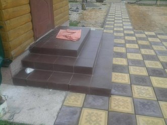 Пример укладки тротуарной плитки в Наро-Фоминске