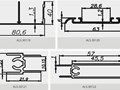 Алюминиевый профиль - чертежи