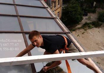 Тонирование стеклянной крыши