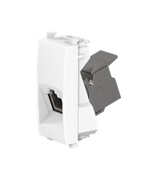 Розетка CADUCEUS ALING EXPERIENCE телефонная, с модулем Keystone RJ12 6P6C cat.3, модульная, для скрытой проводки, механизм