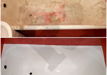 Реставрация ванны жидким акрилом