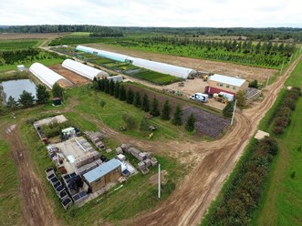 Наша производственная зона. Питомник Внуково это 50 гектар полей и 5 гектар теплиц и контейнерных площадок.