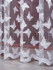 Тюль бабочки на сетке 
Высота 300 см 
Цена 360 руб. метр