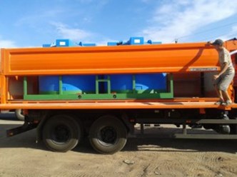 Емкость "Кассета" 5000х2 (10000л) для перевозки воды.