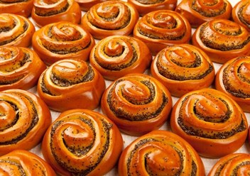 Улитки, изготовленные на универсальной линии для формовки хлебобулочных изделий UNI COMPACT