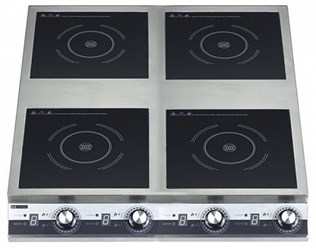 Плита индукционная Hurakan HKN-ICF35DX4. Профессиональная индукционная плита для столовой, кафе, ресторана общепита. www.torg-snab.com