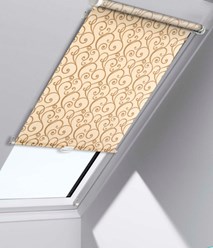 Рулонная штора на наклонное окно