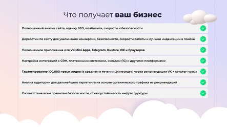 Что получает бизнес работая с Neurosell