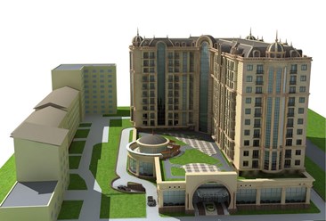 МНОГОФУНКЦИОНАЛЬНЫЙ ЖИЛОЙ КОМПЛЕКС &#171;CORDIAL&#187; В Г.АЛМАТЫ
С ПОДЗЕМНЫМ АВТОПАРКИНГОМ
Комплекс представляет собой композицию из двух
высотных (13 этажей) жилых корпусов и двух-уровнего паркинга.