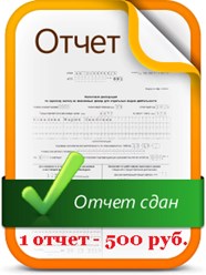 Подготовка и отправка 1 отчета 500 р &quot;нулевка&quot;