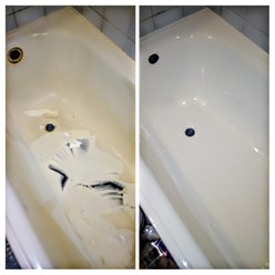 Реставрация стальной ванны акрилом в Саратове. Фото до и после нашей работы.
Реставрация ванн в Саратове и Энгельсе. 8(905)384-68-39.