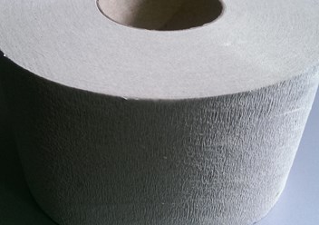 Туалетная бумага (1-слойная, серая) 200 метров, серая  макулатура, 12шт/уп