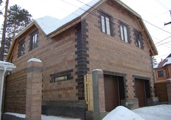 Готовый дом из блоков теплостен.