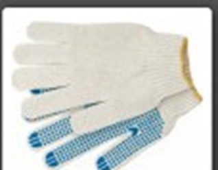 Перчатки х/б Эконом 10 кл. с ПВХ нанесением, 3 нити - рабоч. перчатки из хлопка--кожа рук дышит. На ладонь нанесено точечное ПВХ-покрытие,обеспечивающее  лучшее сцепление с предметами.