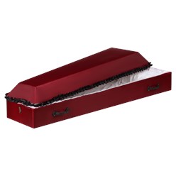 Гроб обитый шелком