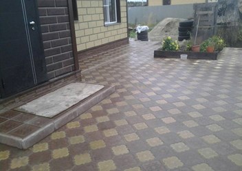 Пример укладки тротуарной плитки в Наро-Фоминске