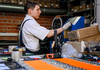 Обжим рукава РВД