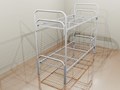 Металлическая двухъярусная кровать для строителей и хостелов
