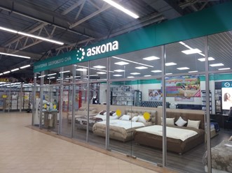 Аскона, световая вывеска ТЦ Столичный-Плаза