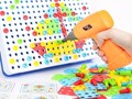 "Волшебная Панель" развивающая игра с электродрелью и шуруповертом на батарейках 	BeeZee Toys