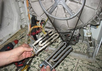 замена нагревателя после 10 лет работы машинки