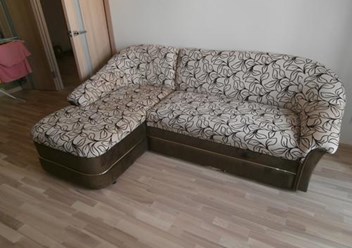 Обтяжка углового дивана