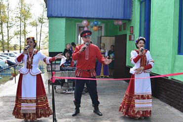 Участие в открытии модельной библиотеки с. Верхние Апочки