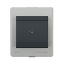 Выключатель одноклавишный CADUCEUS ALING POWER для открытой проводки, с символом "Свет", 10АХ, 250В~