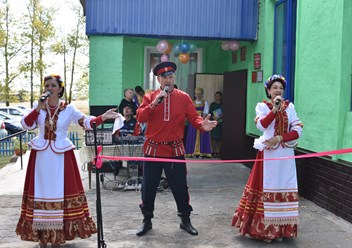 Участие в открытии модельной библиотеки с. Верхние Апочки