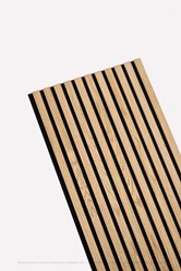 Реечная акустическая панель "Дуб" на черном