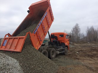 Купить песок щебень гравий пгс отсев в Новосибирске с доставкой от 3 тонн