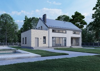 Индивидуальный проект жилого дома в Екатеринбурге. Кадр 2.