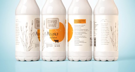 &quot;ОТЛИЧНОЕ НАЧАЛО&quot; Компания &#171;Алтайская бурёнка&#187;. Название / концепция / дизайн упаковки. 

Дизайн этикетки молока отборного.