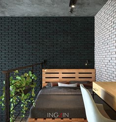 Project hotel "Apart Loft" - дизайн гостиничного номера 26,8 м2 в Хабаровске. Студия дизайна интерьеров INGAIN