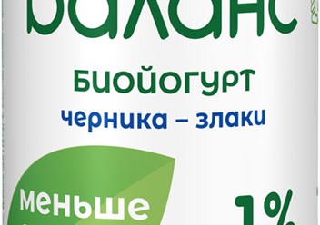 Bio Баланс биойогурт с черникой и злаками с бифидобактериями