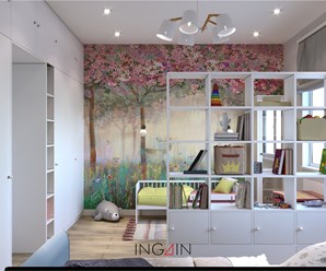 Project hotel "Simple house" - дизайн таунхауса 97 м2 в Хабаровске, КП Орехово. Студия дизайна интерьеров INGAIN