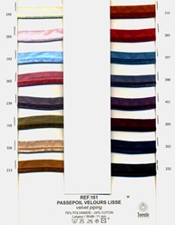 БАРХАТНЫЙ кант, полиамид+хлопок, арт: 0161