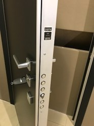 Входная дверь SLEEK. дверь со скрытыми петлями, с установкой вровень с наличниками/стеной.Открывание на 180 градусов, двойной контур уплотнения.