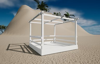 Пляжное оборудование "WoodBeach": раздевалки, дорожки деревянные, бунгало, теневые навесы, шезлонги, пляжные зонты, душевые стойки, перголы, вышки спасателя, обустройство пляжей