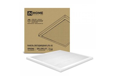 Светильник светодиодный LPU-02 ОПАЛ 40Вт 230В 6500К 3300лм 595х595х25мм IP40 IN HOME