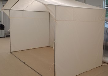 Торговая палатка бежевая