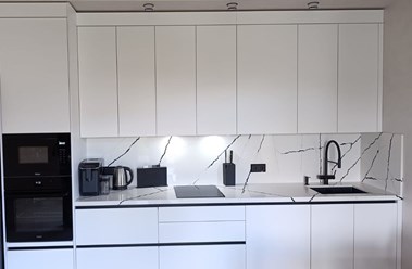Столешница и фартук из кварца Noblle Quartz Q840 White Misterio