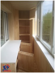 Шкафы на балкон из вагонки