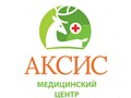 Логотип медицинского центра Аксис.