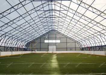 Спортивный корт, каркасно-тентовое сооружение. Заказчик - Администрация города Ангарска, 2017.