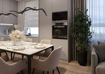 Современные интерьеры, римская штора из тюлевой ткани, портьеры из ткани под шерсть, легко драпируется, красиво висят