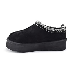 UGG Tazz Slippers Black - черные тапочки-угги Тазз