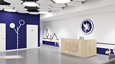 Зона регистрации детского сада Brookes LIFE